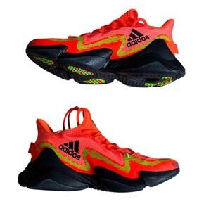 Adidas Mahomes 1 Impact FLX sneaker mens 8.5 orange/black running shoes NWB